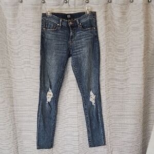 BDG Dark Wash Distressed Skinny Jeans